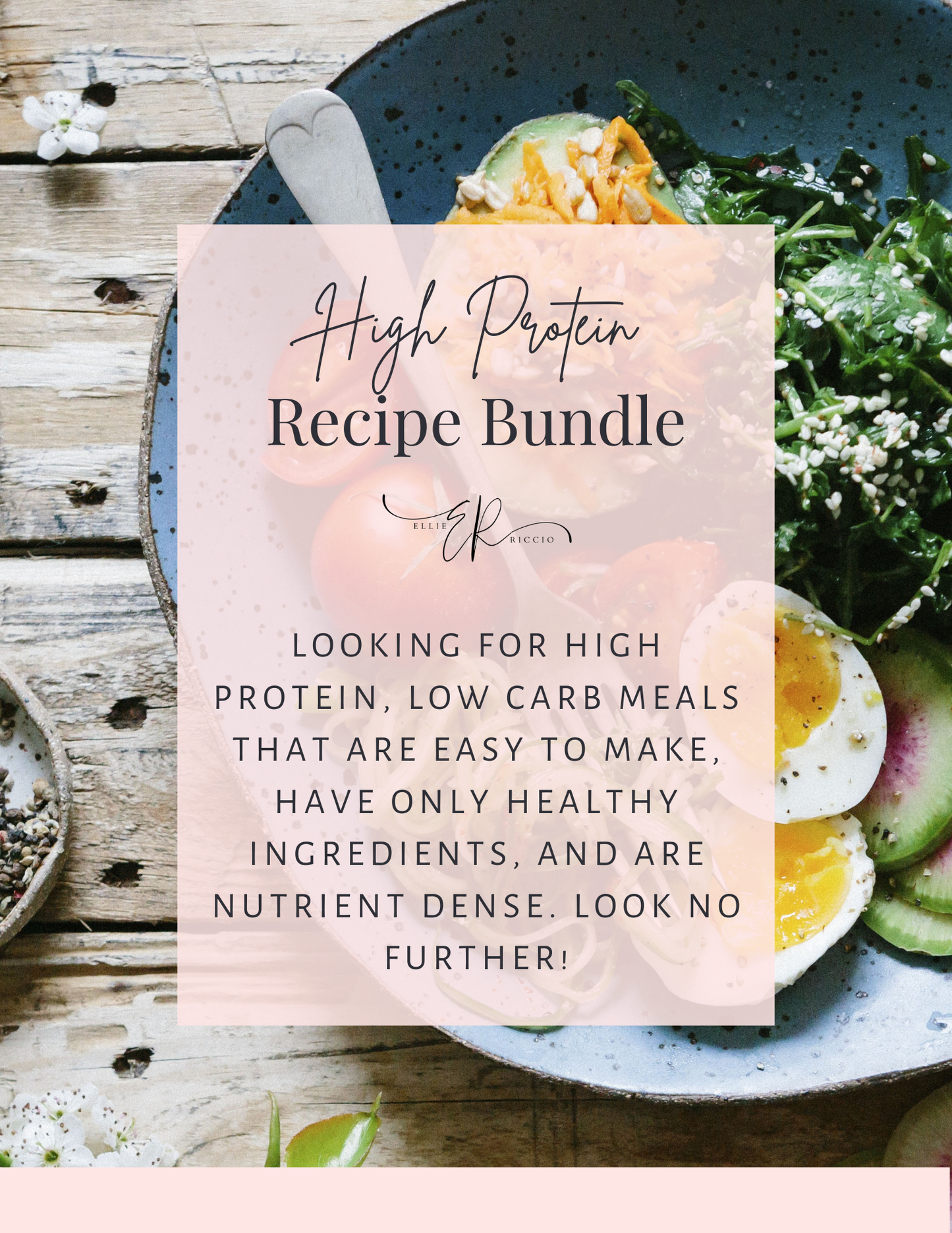 High Protein Bundle ( 30 recipes and 4 week Meal Plan)